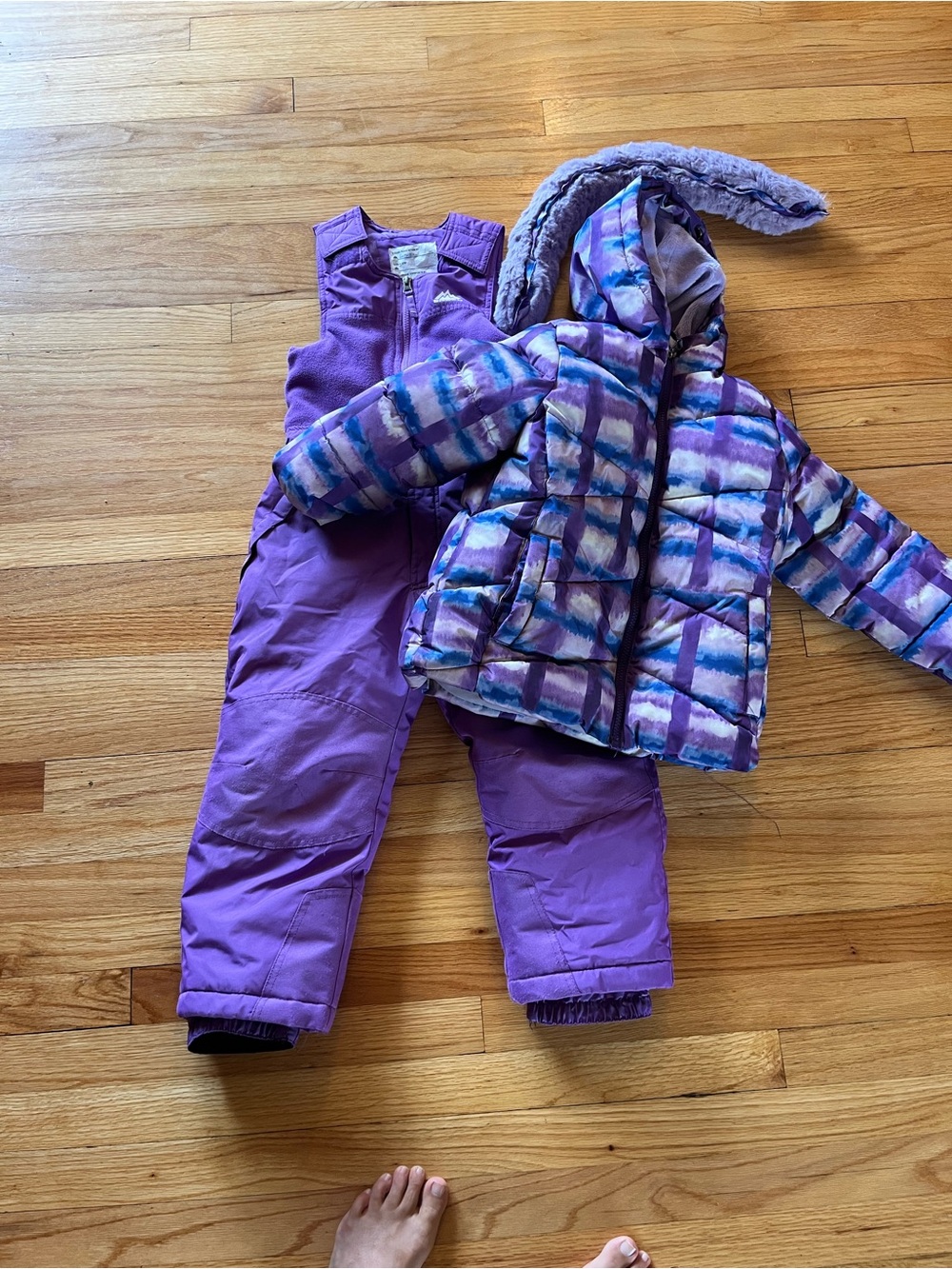 Snozu Purple Kids Jacket and snow pants